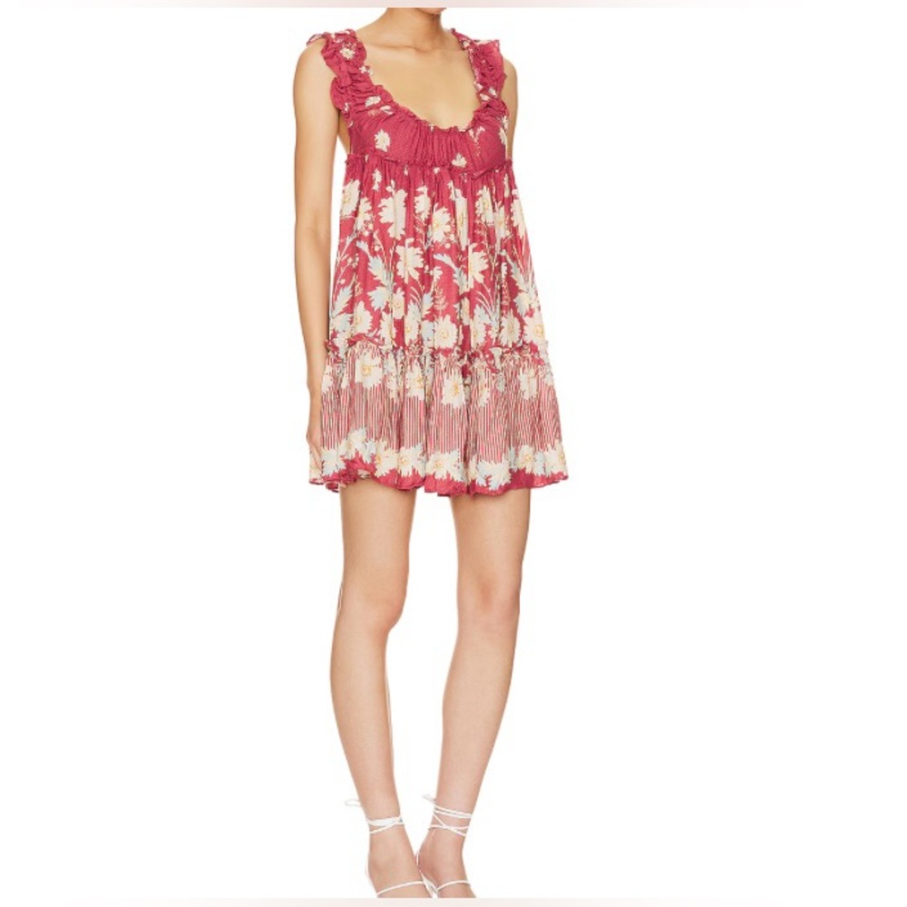 Free People Intimately Floral Womens Bali Wild Daisy Slip Mini Dress Sz S